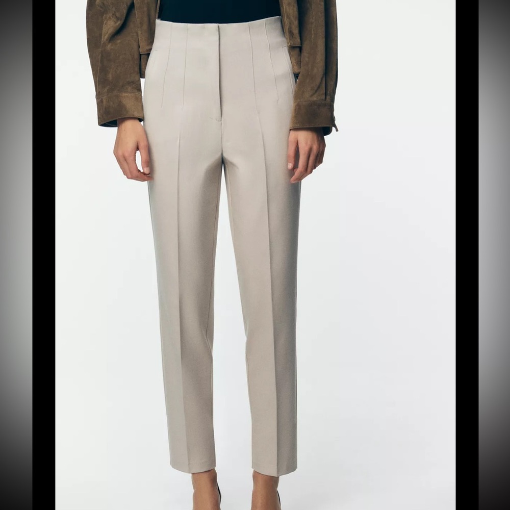 Zara Elegant Beige Trousers